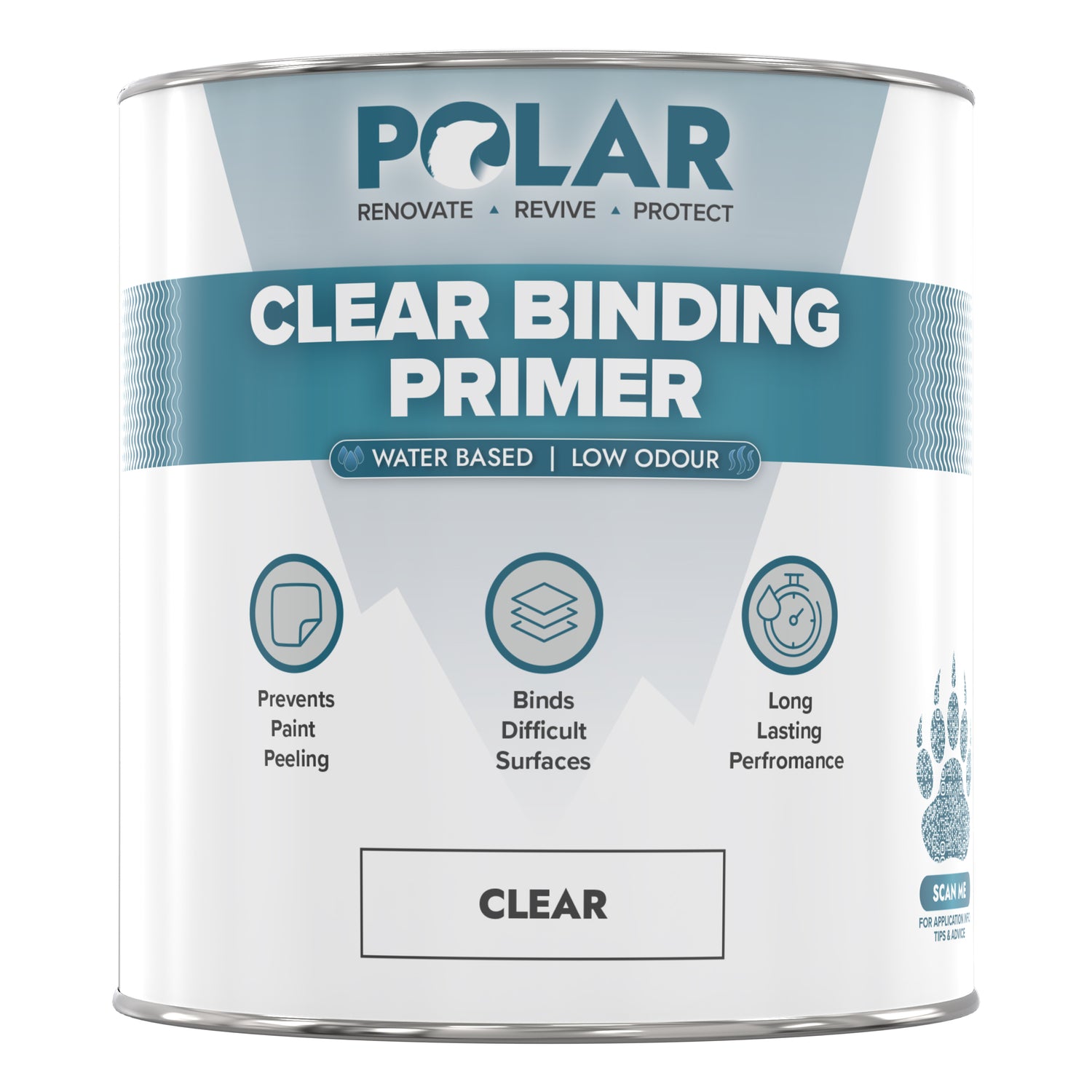 Clear binding primer
