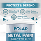 Polar Metal Paint | Direct to Rust Satin Black Paint for Metal Surfaces