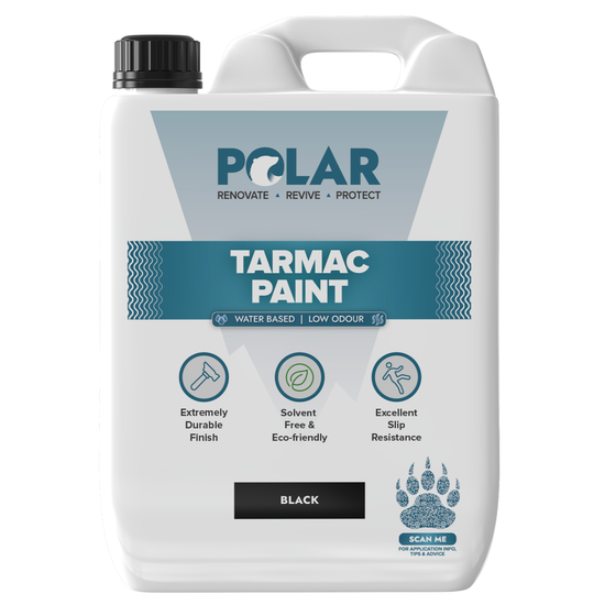 Polar Tarmac Black Paint | Durable Water-Based Paint for Driveways & Walkways